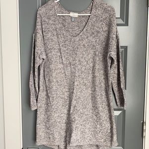 Gray Tunic Sweater